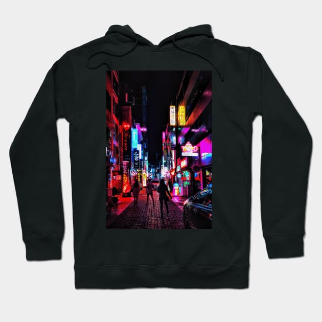 Vibrant Nights Hoodie by Caline Design